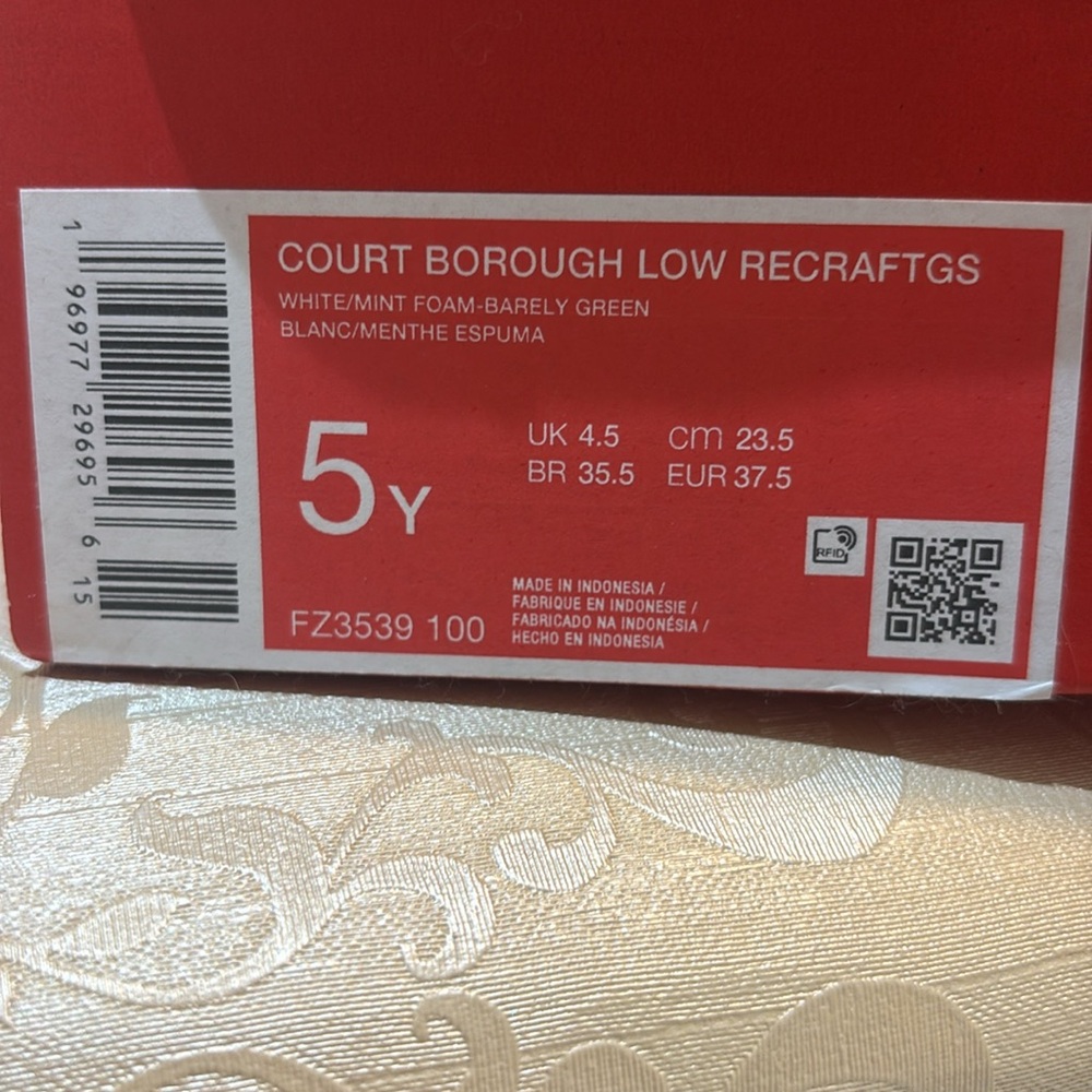 Nike Court Borough Low Recraft GS. Size 5Y fits like a narrow women’s 7. - Picture 5 of 5